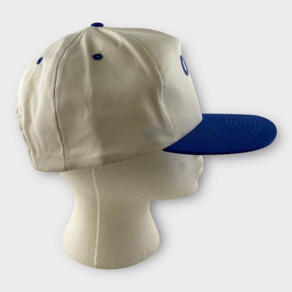 Vintage Dodge Omni 5 Panel Hat Cap White Blue Trucker Indie - Picture 2 of 5